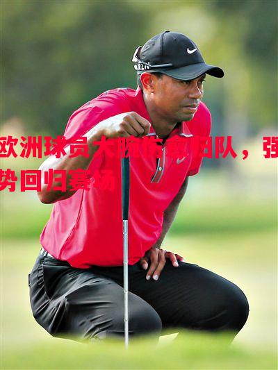 欧洲球员大腕伤愈归队，强势回归赛场
